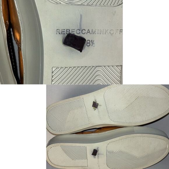 Rebecca Minkoff rose gold metallic nana leather slip on sneakers women's 8.5 - Picture 4 of 16